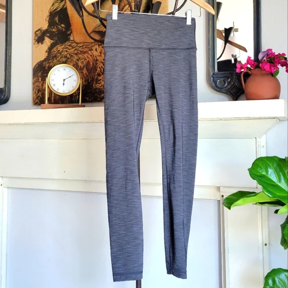 LULULEMON Heather Graphite Gray Leggings - Picture 1 of 13